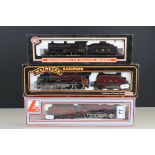 Three boxed OO gauge locomotives to include Palitoy Mainline LMS Royal Scot 4-6-0, Dapol LMS 4-4-0