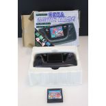 Retro Gaming - Boxed Sega Game Gear handheld console with instructions and Sega Game Pack 4 in 1