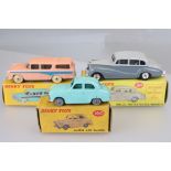 Three boxed Dinky diecast models to include 173 Nash Rambler in pink, 160 Austin A30 Saloon in