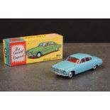 Boxed Corgi 238 Jaguar Mark X By Special Request diecast model in pale blue, red interior, a few