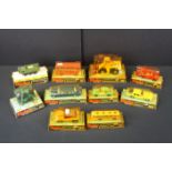 10 Boxed Dinky diecast models to include 270 Ford Escort Panda Police Car, 682 Stalwart Load