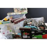 Quantity of OO gauge model railway accessories to include 14 x items of rolling stock, collection of