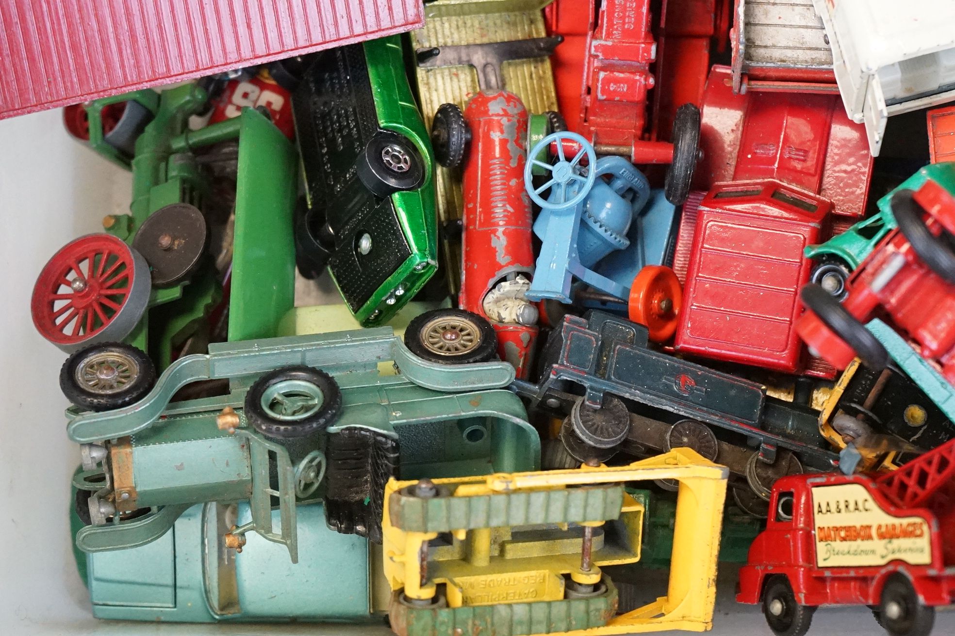 Quantity of 60/70s play worn diecast models to include Matchbox, Dinky, Budgie and Corgi to - Image 8 of 9