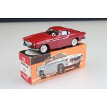 Boxed Tekno 825 Volvo P1800 diecast model in red, correct colour spot to box (vg)