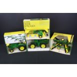 Two boxed ERTL John Deere diecast tractors to include #555 5020 Tractor and #510 4-Wheel-Drive
