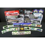 26 Boxed diecast models to include 4 NewRay LongHauler Collection trucks (3x Kenworth W900 trucks