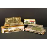 Four boxed military diecast models to include 2 x Dinky (656 88mm Gun & G83 Chieftain Tank), Corgi