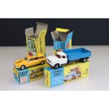 Two boxed Corgi diecast models to include 483 Dodge Kew Fargo Tipper with white cab, blue tipper (