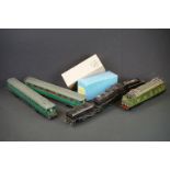 Two scratch /kit built wooden & metal O gauge locomotives in a play worn condition with loose