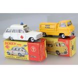 Two boxed Dinky diecast models to include 278 Vauxhall Ambulance (pen?) mark to bonnet and 436 Atlas