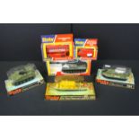 Six boxed Dinky diecast models to include 281 Military Hovercraft, 678 Air Sea Rescue Launch, 691