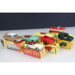Seven boxed Dinky diecast models to include 196 Holden Special Sedan, 261 Telephone Service Van, 341