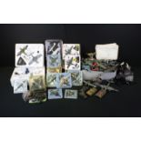 Large collection of boxed & unboxed aviation diecast models featuring Corgi, Unimax, Italeri, etc,