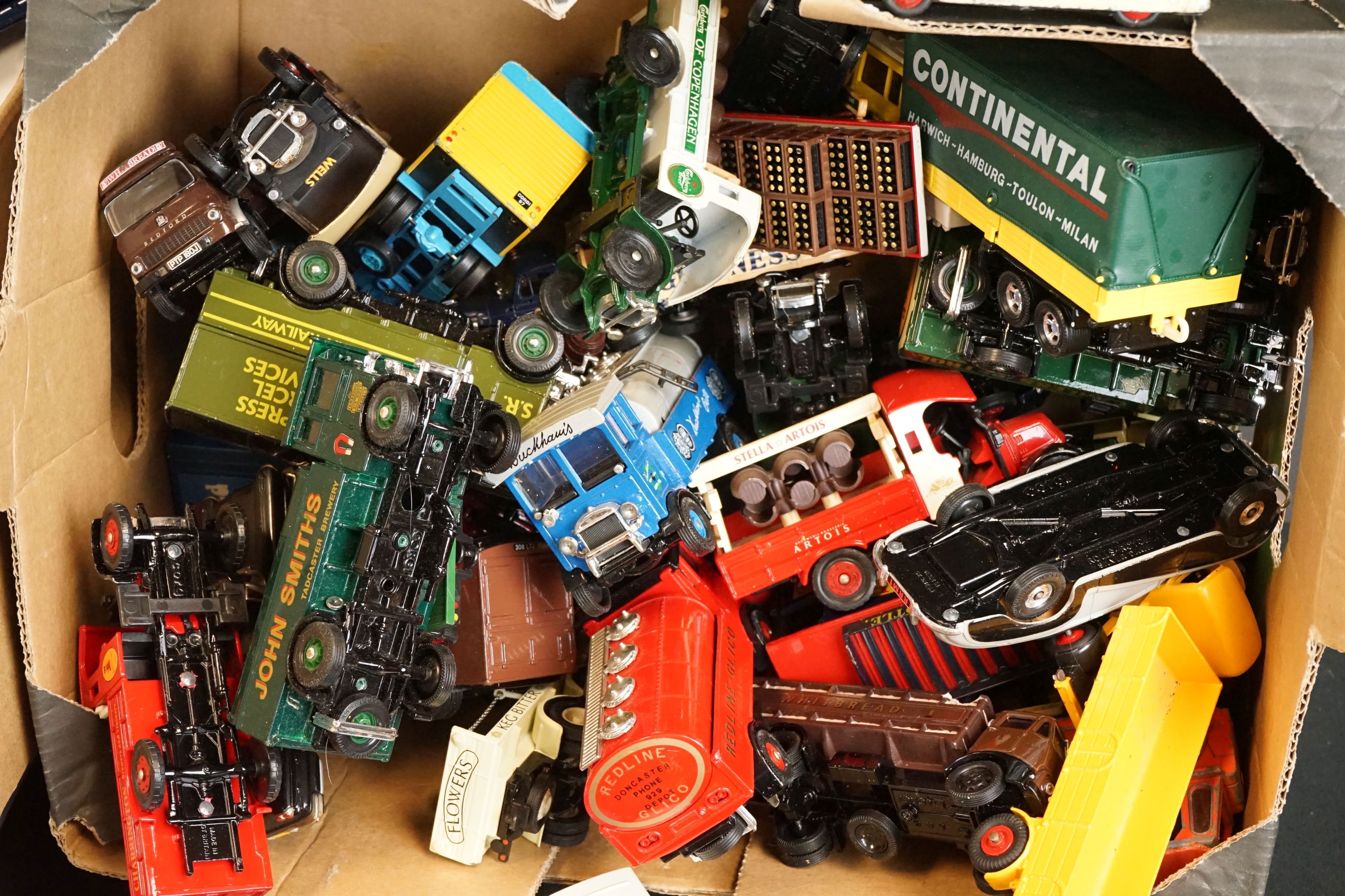Large quantity of play worn diecast models, many commercial vehicles, to include Corgi, Dinky, - Image 2 of 7
