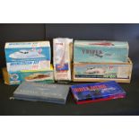 Seven boxed nautical themed toys and games to include Penguin 17" Avon, V Models Vosper RAF Crash