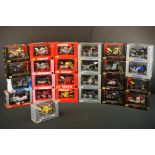 25 Boxed Maisto 1:18 diecast model motorbikes to include 8x Ducati (Monsterdark, MH900E, 996 SPS,