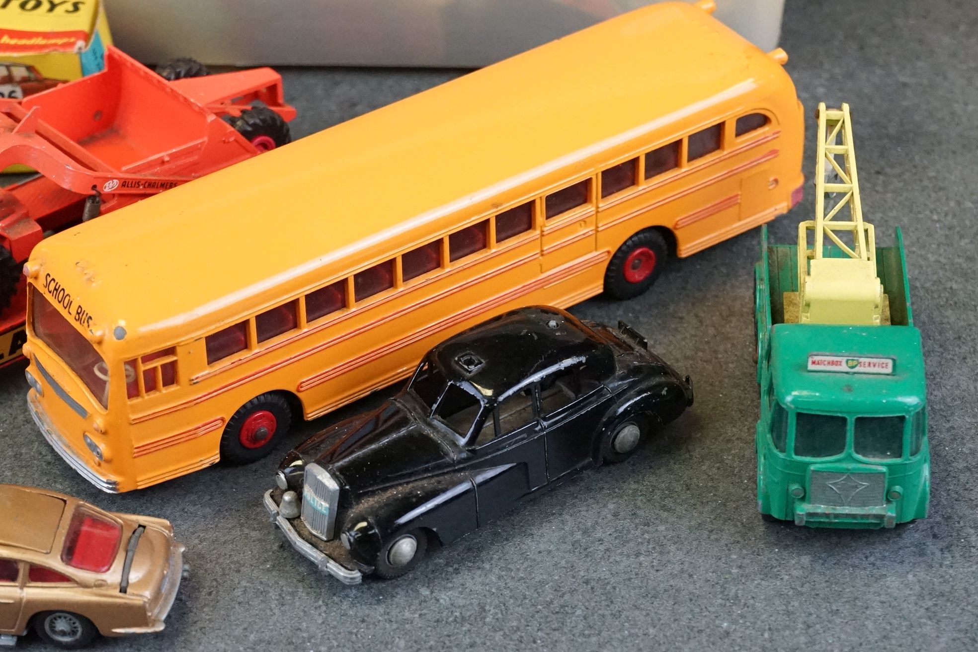 Quantity of 60/70s play worn diecast models to include Matchbox, Dinky, Budgie and Corgi to - Image 3 of 9