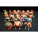 WWF WWE Wrestling - 25 Original Hasbro figures to include Yokozuna, Ultimate Warrior (purple), The