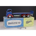 Boxed Shackleton Mechanical Foden FG Vehicle in blue, loose front wheel, gd otherwise with tatty box