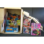 Collection of 80s toys to include cased Ideal Toys Zeroids missing hands, 2 x Boxed Bandai DX Robo