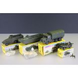 Four boxed French Dinky military diecast models to include 825 DUKW (French), 824 Camion Militaire