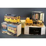 Hornby 3.5" gauge Live Steam Stephenson's Rocket locomotive plus a boxed G104 Coach, boxed G102