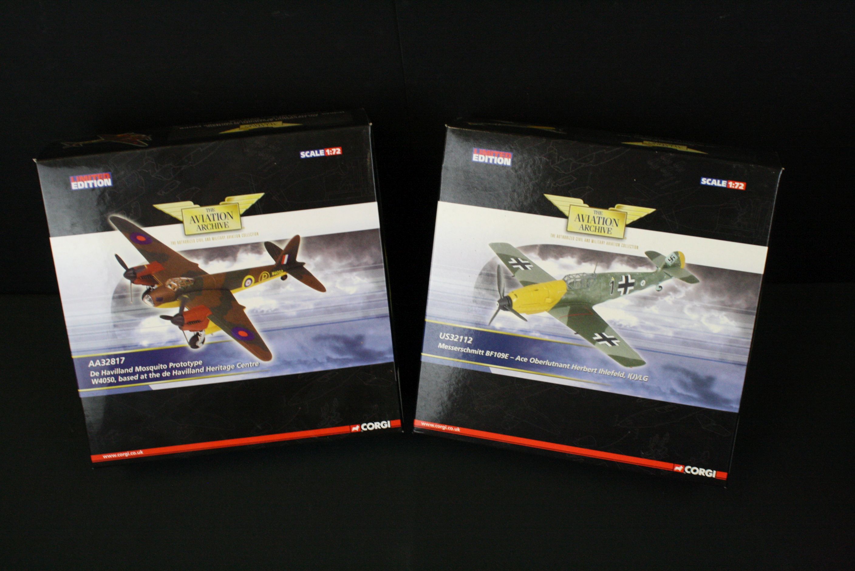 Seven boxed Corgi 1:72 Aviation Archive diecast models to include AA39301 Boulton Paul Defiant, - Image 2 of 12