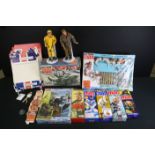 Action Man - Five original figures with various reproduction boxed plus a boxed AM Palitoy Task