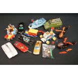 12 TV related diecast models to include Corgi Batmobile with Batman & Robin figures, Corgi