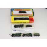 Five N gauge locomotives to include 2 x Grafar (2-6-2 GWR in green & 4-6-0 GWR with tender), and 3 x