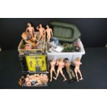 Action Man - Large quantity of original accessories to include clothing, weapons, boots, helmets,