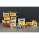 10 Boxed mid 20th C diecast models to include 8 x Matchbox models (51 Albion Chieftain, No 1, No 13,