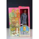 Original Six Million Dollar Man Oscar Goldman figure with briefcase and Top Secret contents,