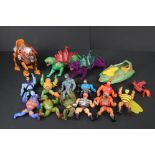 Masters Of The Universe - 11 original Mattel figures to include Stratos, Beast Man, Moss Man,