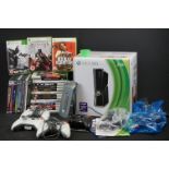 Retro Gaming - Boxed Xbox 360 S with 250GB HDD with 4 x original controllers (2 x wireless & 2 x