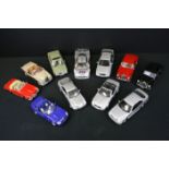 Eleven 1/18-24 Diecast models to include 2 x Sun Star, 3 x Maisto, 2 x Revell, 2 x UT Models,