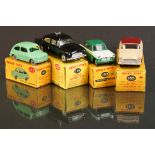 Four boxed Dinky diecast models to include 256 Police Patrol Car, 183 Fiat 600 Saloon in