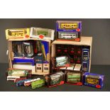 Around 44 boxed Gilbow & Exclusive First Editions EFE diecast model buses, plus a few unboxed