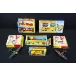 Seven boxed diecast models and model sets to include 5 x Matchbox featuring 4 x KingSize (K20