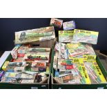 Airfix OO/HO - 44 Boxed & bagged Airfix plastic railway model kits to include 10 x locos (3 x 0-4-