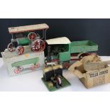 Mamod SW1 Steam Engine, a Mamod TE1A Steam Engine, a boxed Mamod Steam Wagon and a boxed SEL Steam