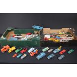 Around 80 play worn diecast & tin plate models from the mid 20th C onwards to include Dinky,