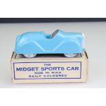 Boxed TP Series The Midget Sports Car diecast model in blue, diecast excellent, box grubby, gd