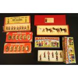 Six boxed metal military figure sets to include 2 x Britains British Regiments (7239 & 7245), 2 x