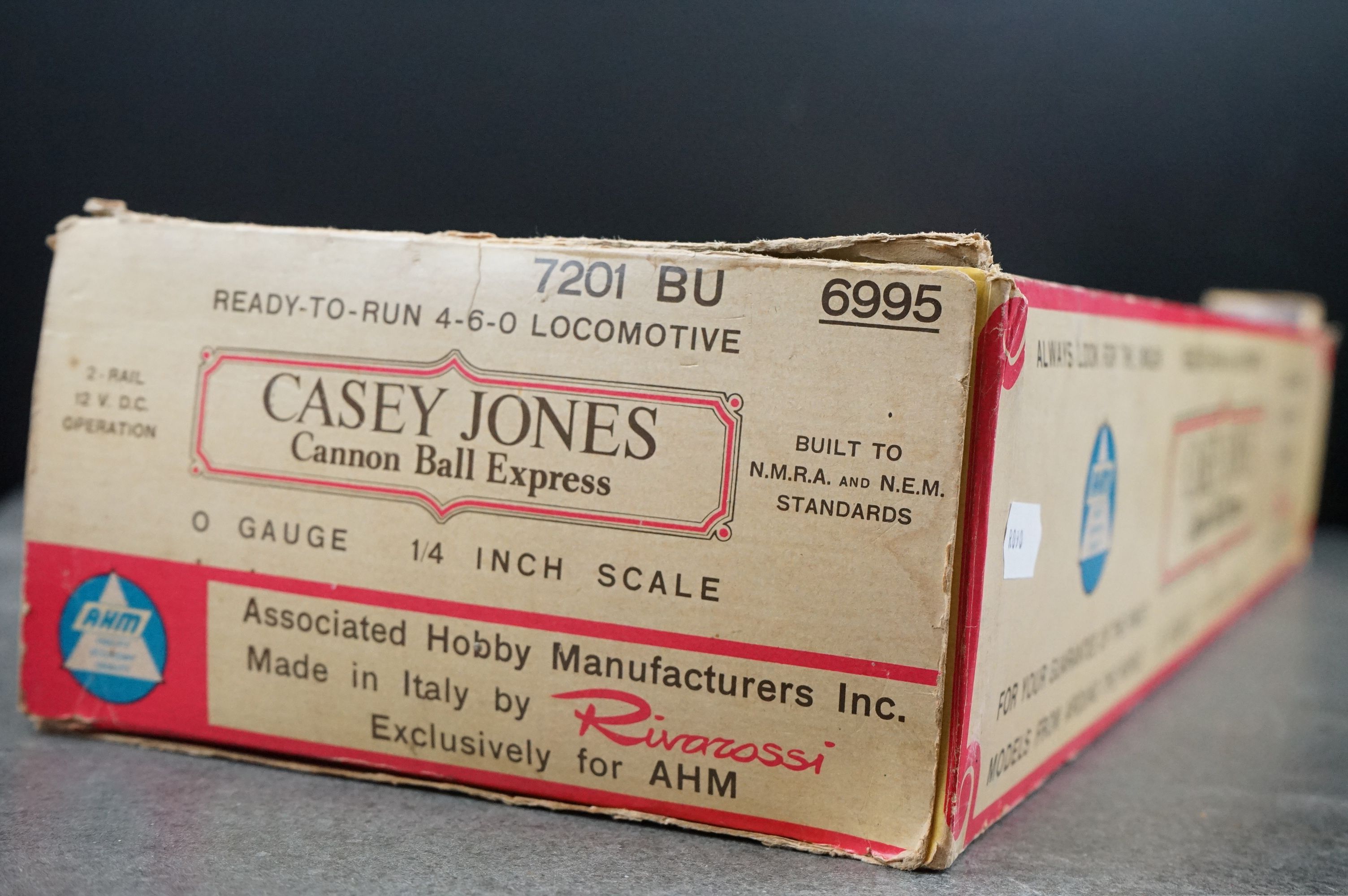 Boxed Rivarossi for AHM O gauge 6995 Casey Jones Cannon Ball Express 4-6-0 7201 BU Locomotive, box - Image 11 of 11