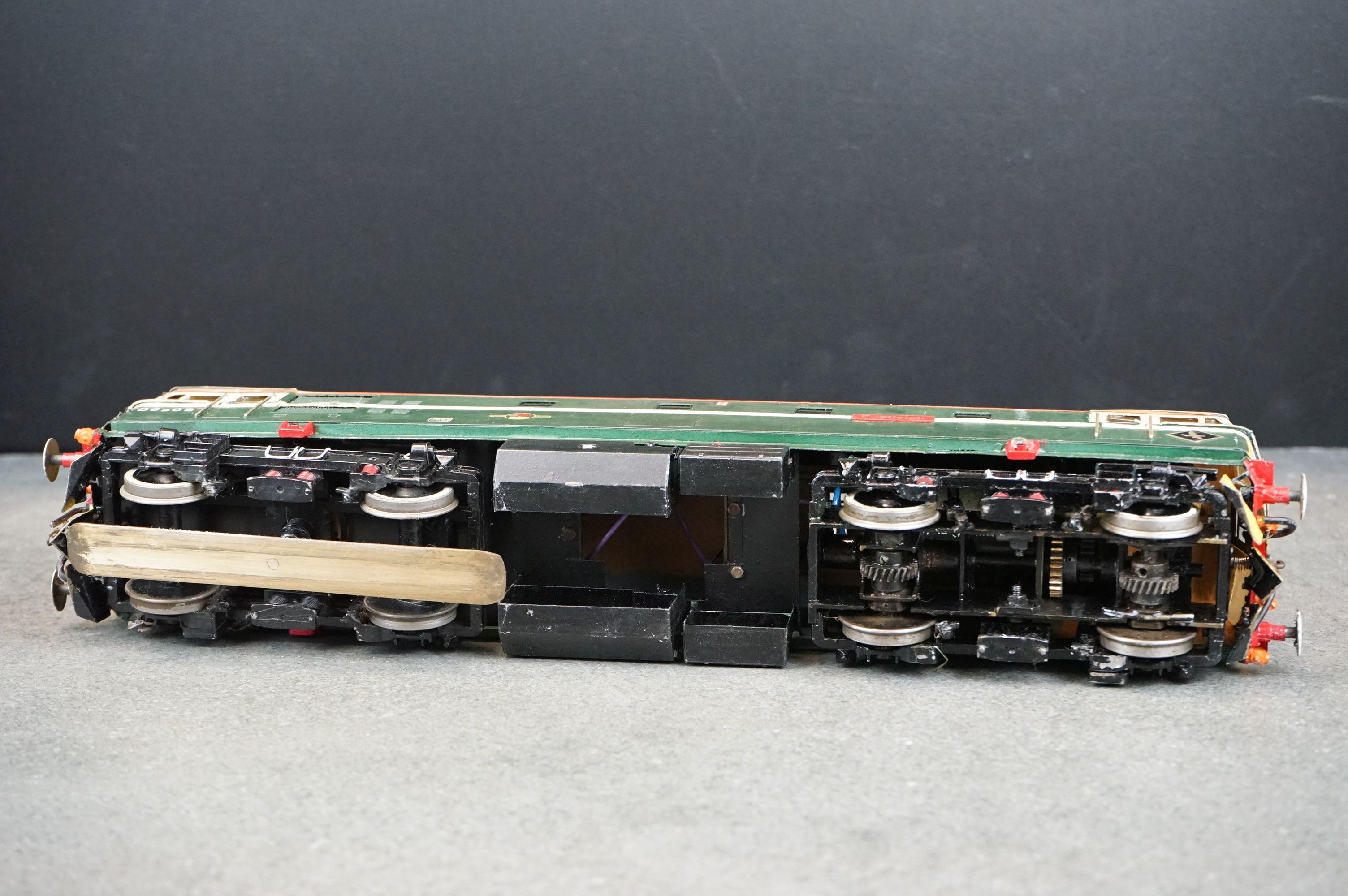 Kit built O gauge D6508 Eastleigh BR Diesel locomotive in green livery, metal construction, - Image 6 of 6