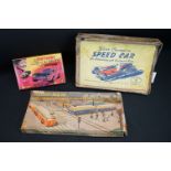 Boxed Silver Champion Speed Car with clockwork motor (appearing complete, unbuilt) along with a