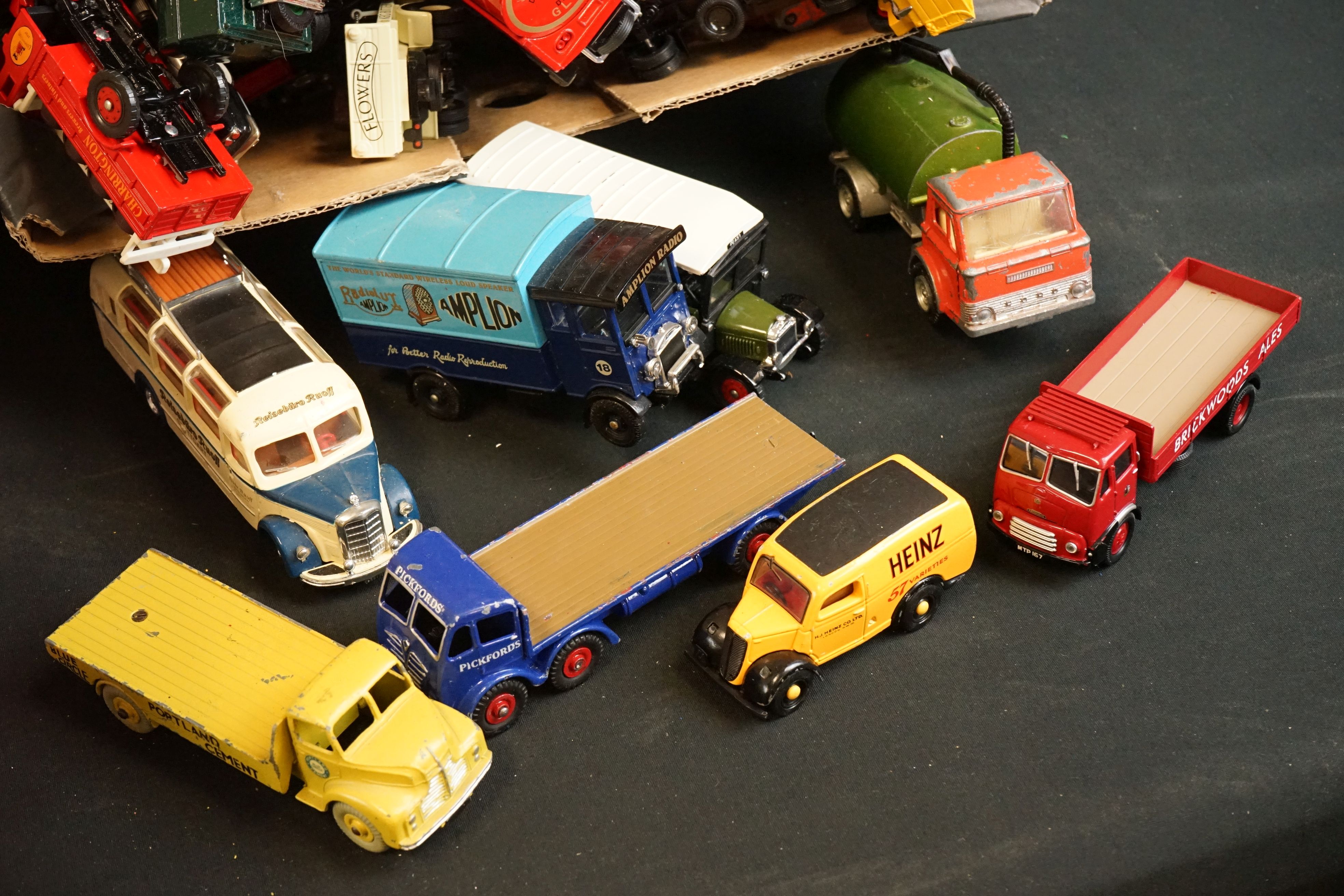 Large quantity of play worn diecast models, many commercial vehicles, to include Corgi, Dinky, - Image 3 of 7