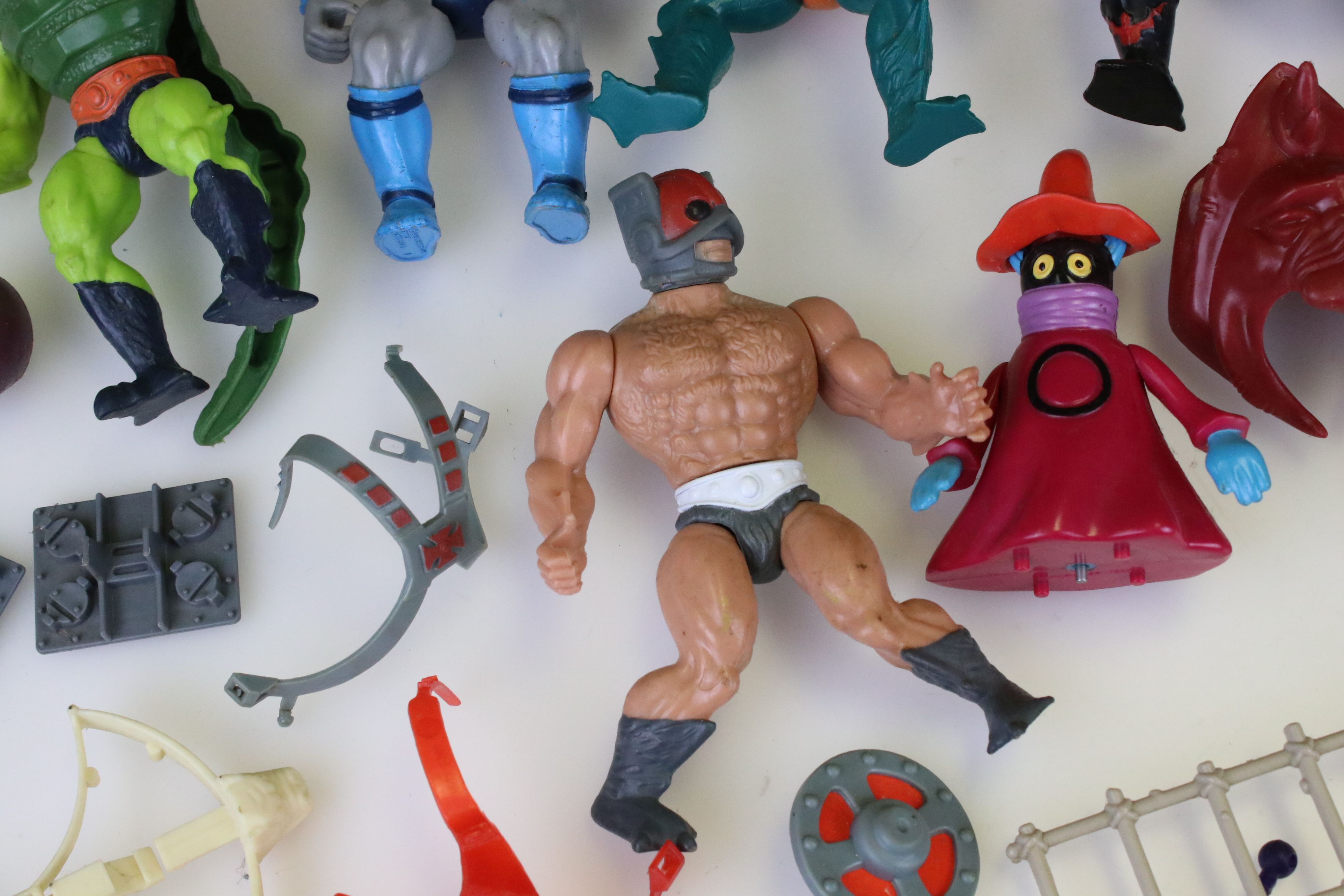 Eight 80s figures to include Thundercats (Panthro), He-Man (Man At Arms, Mer Man, Zodac, Fisto, - Image 7 of 13