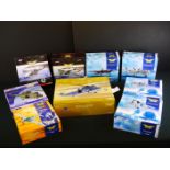 Nine Boxed Corgi Aviation Archive 1:72 diecast models to include AA33401 Falklands 20th